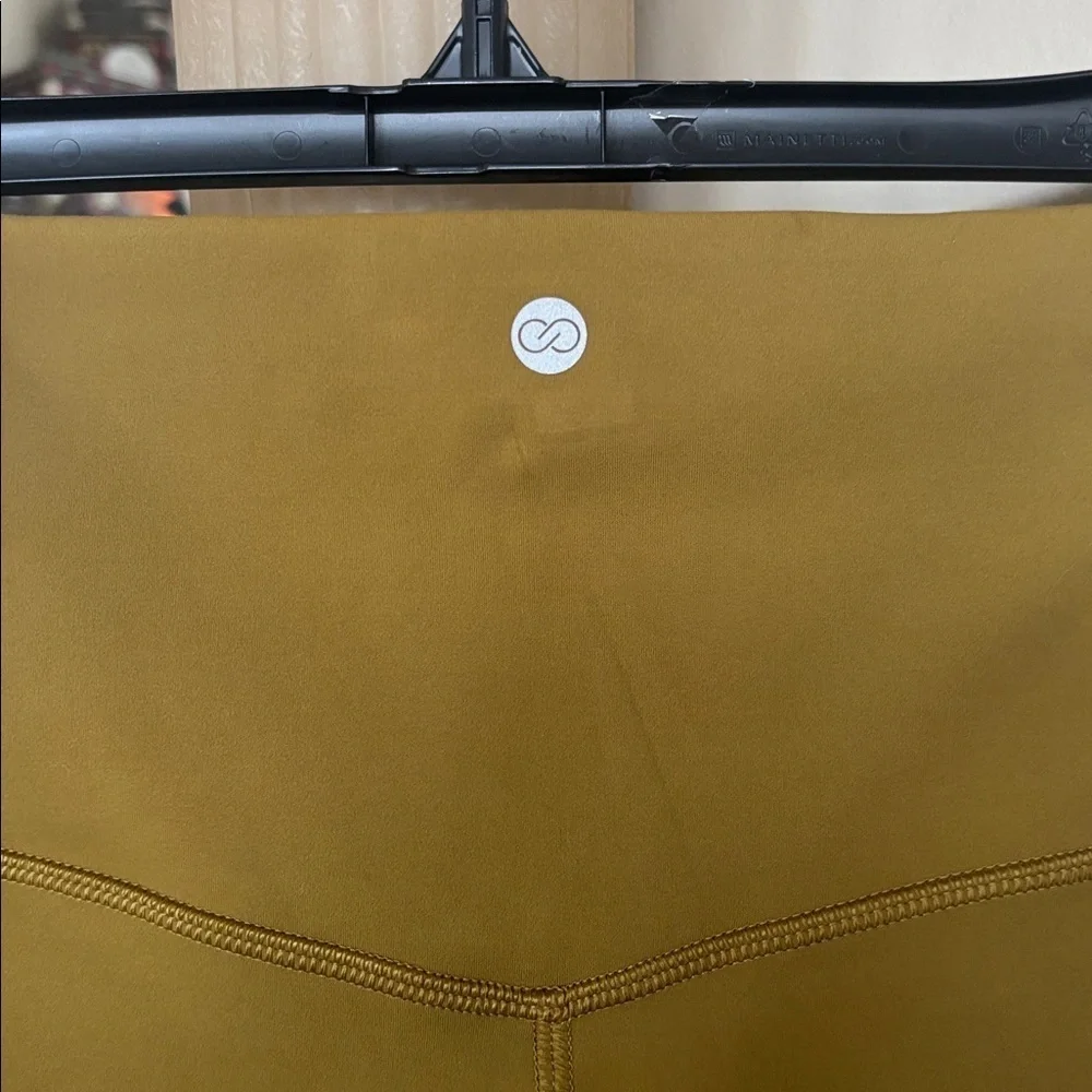 Brand New CALIA Inspire Crochet High-Rise 7/8 Leggings Fitted Tight Olive Bronze - Picture 11 of 16